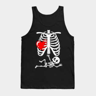Skeleton Pregnancy Announcement XRay Tank Top